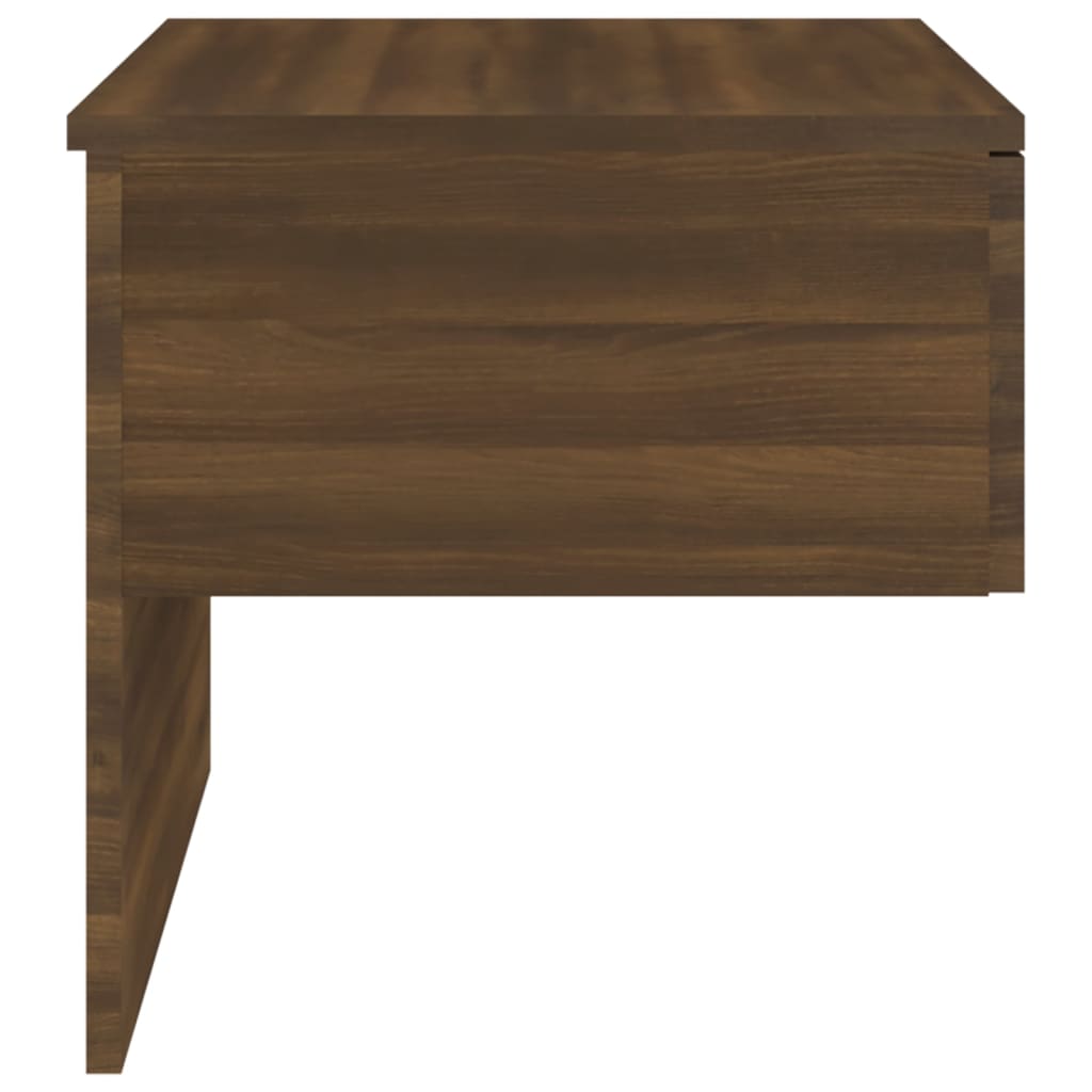 Wandnachtkastje Bewerkt Hout Bruineikenkleurig