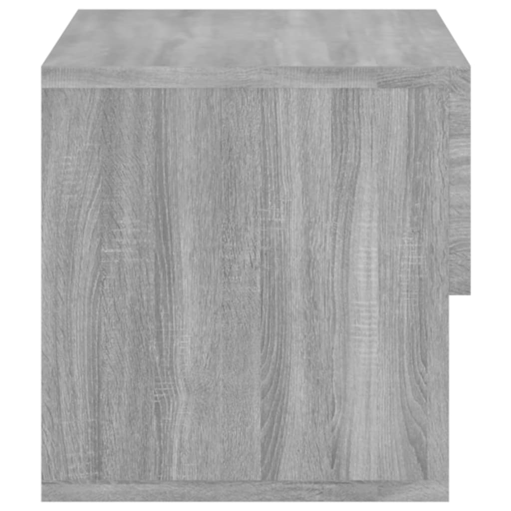 Wandnachtkastjes 2 St Bewerkt Hout Grijs Sonoma Eikenkleurig