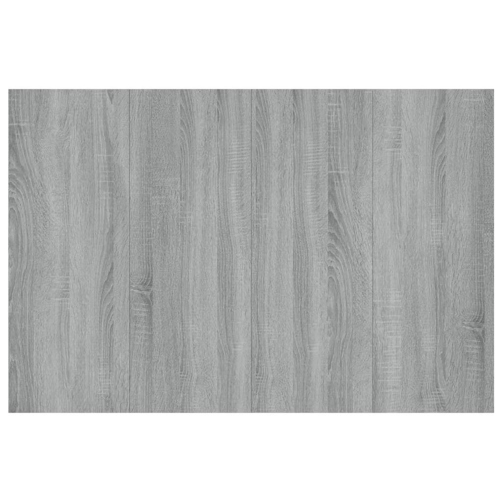 Hoofdbord 120X1,5X80 Cm Bewerkt Hout Grijs Sonoma Eikenkleurig