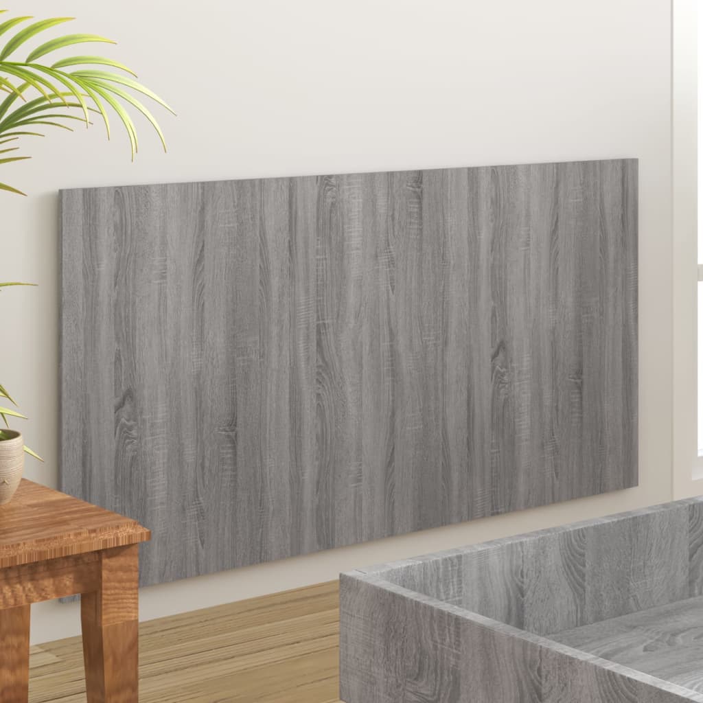 Hoofdbord 160X1,5X80 Cm Bewerkt Hout Grijs Sonoma Eikenkleurig