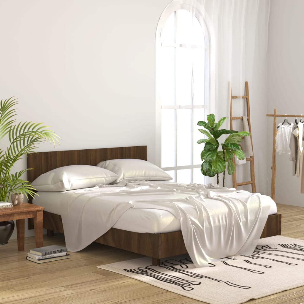 Hoofdbord 160X1,5X80 Cm Bewerkt Hout Bruineikenkleurig