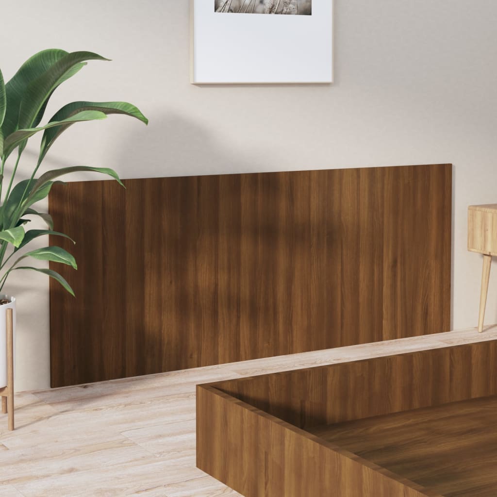 Hoofdbord 200X1,5X80 Cm Bewerkt Hout Bruineikenkleurig