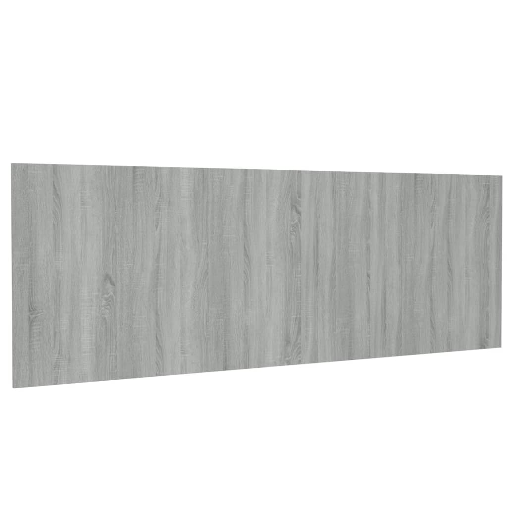 Hoofdbord Wandmodel 240X1,5X80 Cm Bewerkt Hout Grijs Sonoma