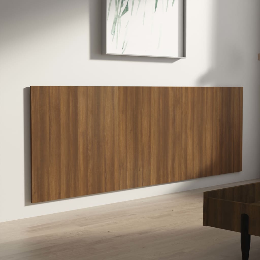 Hoofdbord Wandmodel 240X1,5X80 Cm Bewerkt Hout Bruineikenkleur
