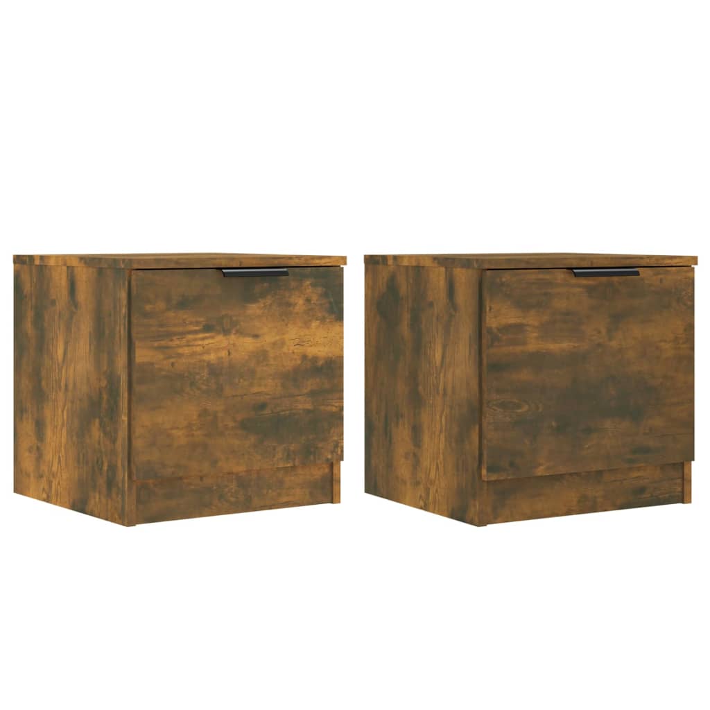 Nachtkastjes 2 St 40X39X40 Cm Gerookt Eikenkleurig