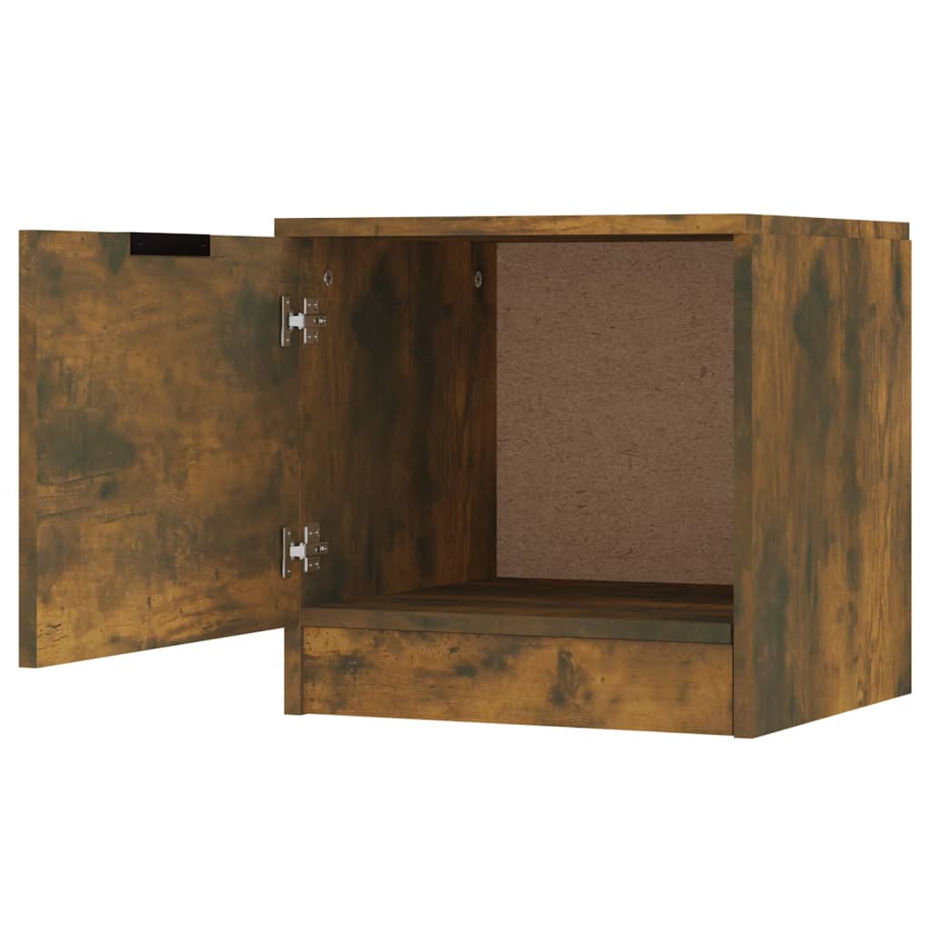 Nachtkastjes 2 St 40X39X40 Cm Gerookt Eikenkleurig