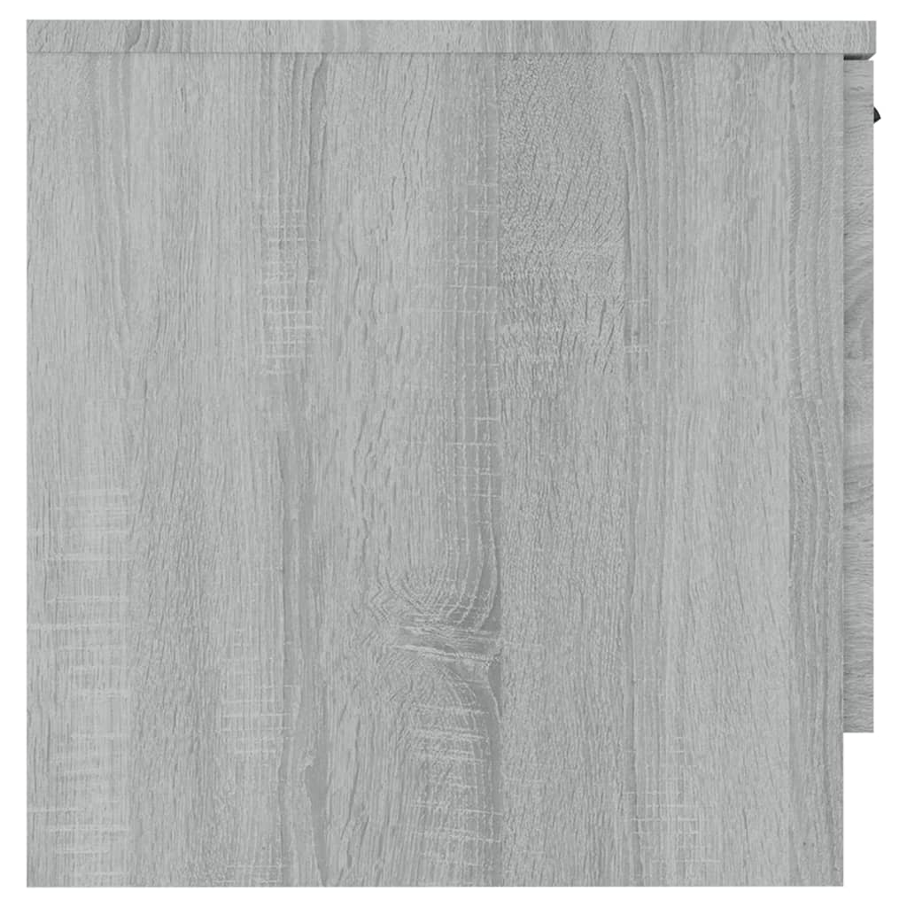 Nachtkastje 40X39X40 Cm Grijs Sonoma Eikenkleurig
