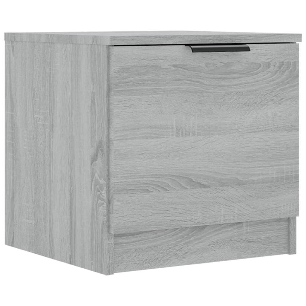 Nachtkastjes 2 St 40X39X40 Cm Grijs Sonoma Eikenkleurig
