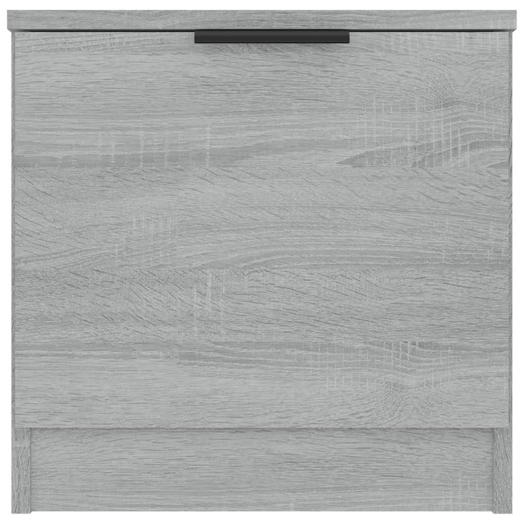 Nachtkastjes 2 St 40X39X40 Cm Grijs Sonoma Eikenkleurig