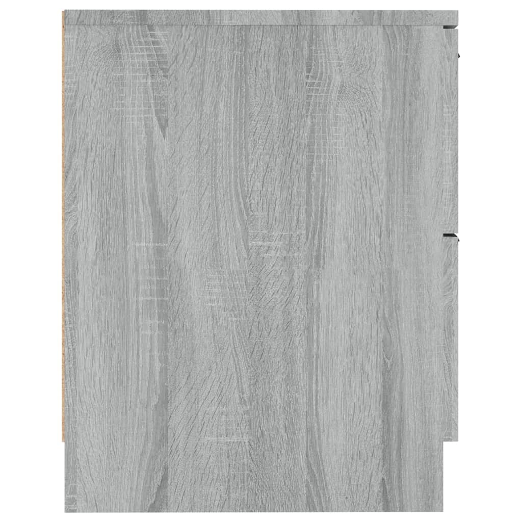 Nachtkastje Bewerkt Hout Grijs Sonoma Eikenkleurig