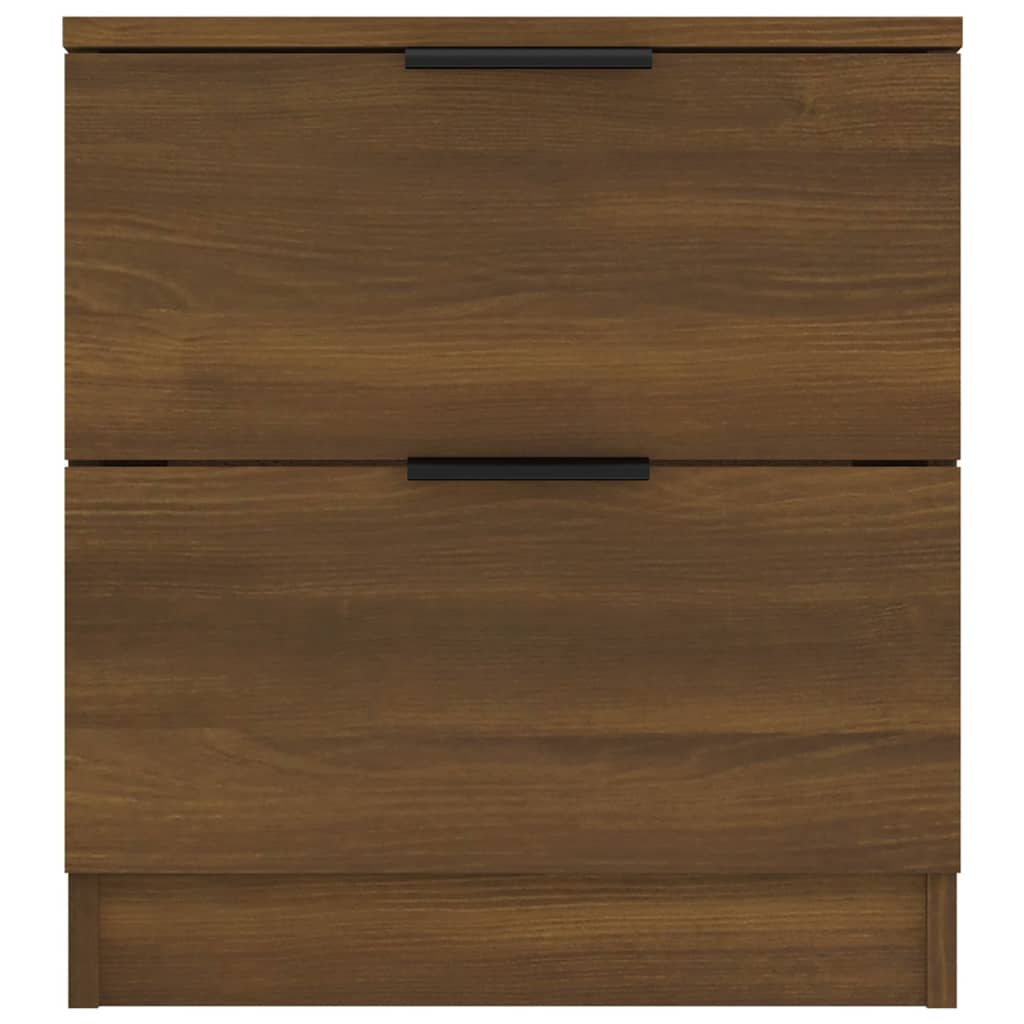Nachtkastje Bewerkt Hout Bruineikenkleurig