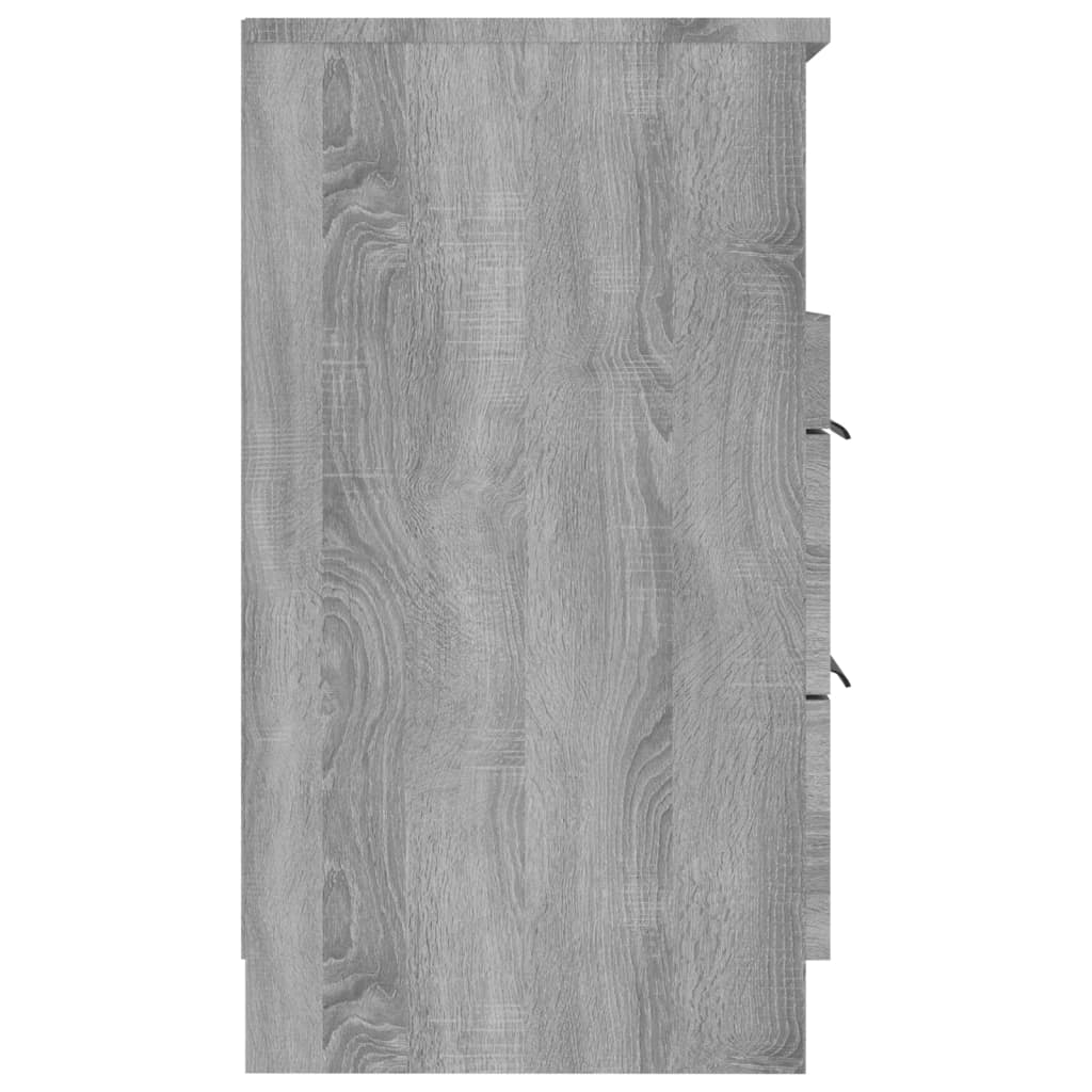 Nachtkastjes 2 St Bewerkt Hout Grijs Sonoma Eikenkleurig