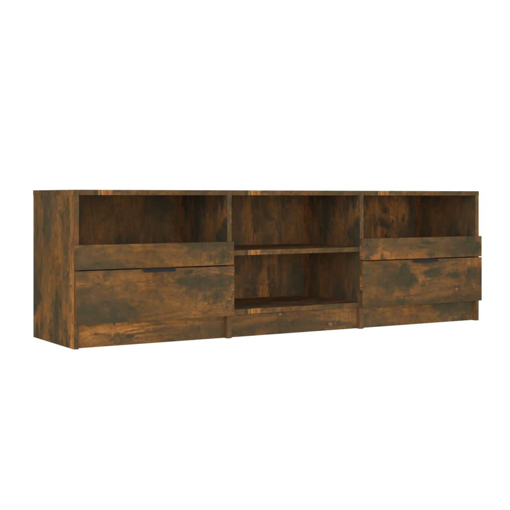 Tv-Meubel 150X33,5X45 Cm Bewerkt Hout Gerookt Eikenkleurig