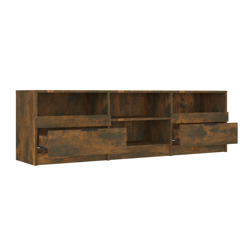 Tv-Meubel 150X33,5X45 Cm Bewerkt Hout Gerookt Eikenkleurig