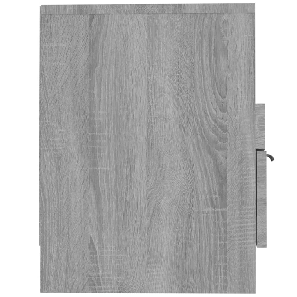 Tv-Meubel 150X33,5X45 Cm Bewerkt Hout Grijs Sonoma Eikenkleurig
