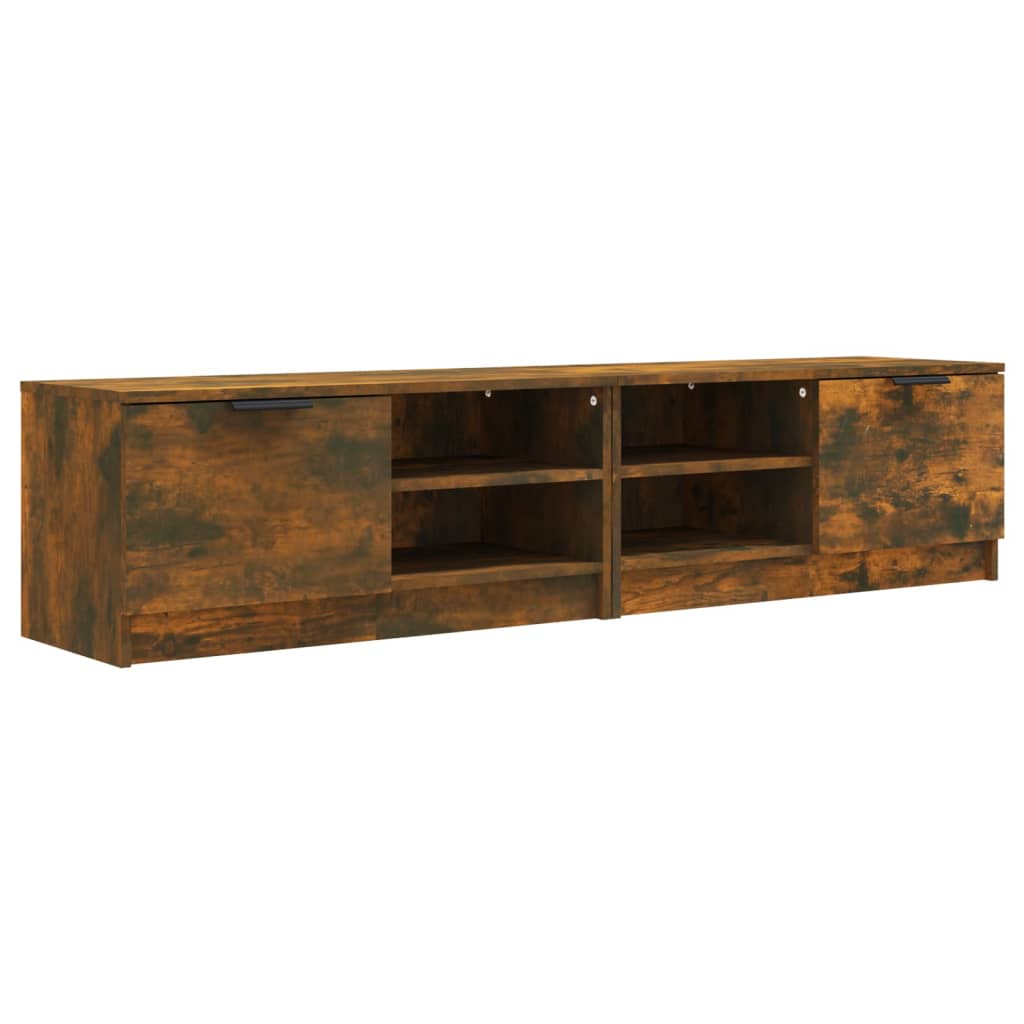 Tv-Meubelen 2 St 80X35X36,5 Cm Bewerkt Hout Gerookt Eikenkleur