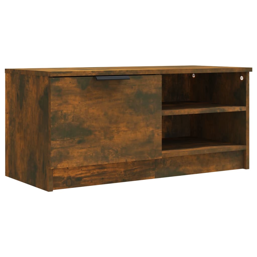 Tv-Meubelen 2 St 80X35X36,5 Cm Bewerkt Hout Gerookt Eikenkleur