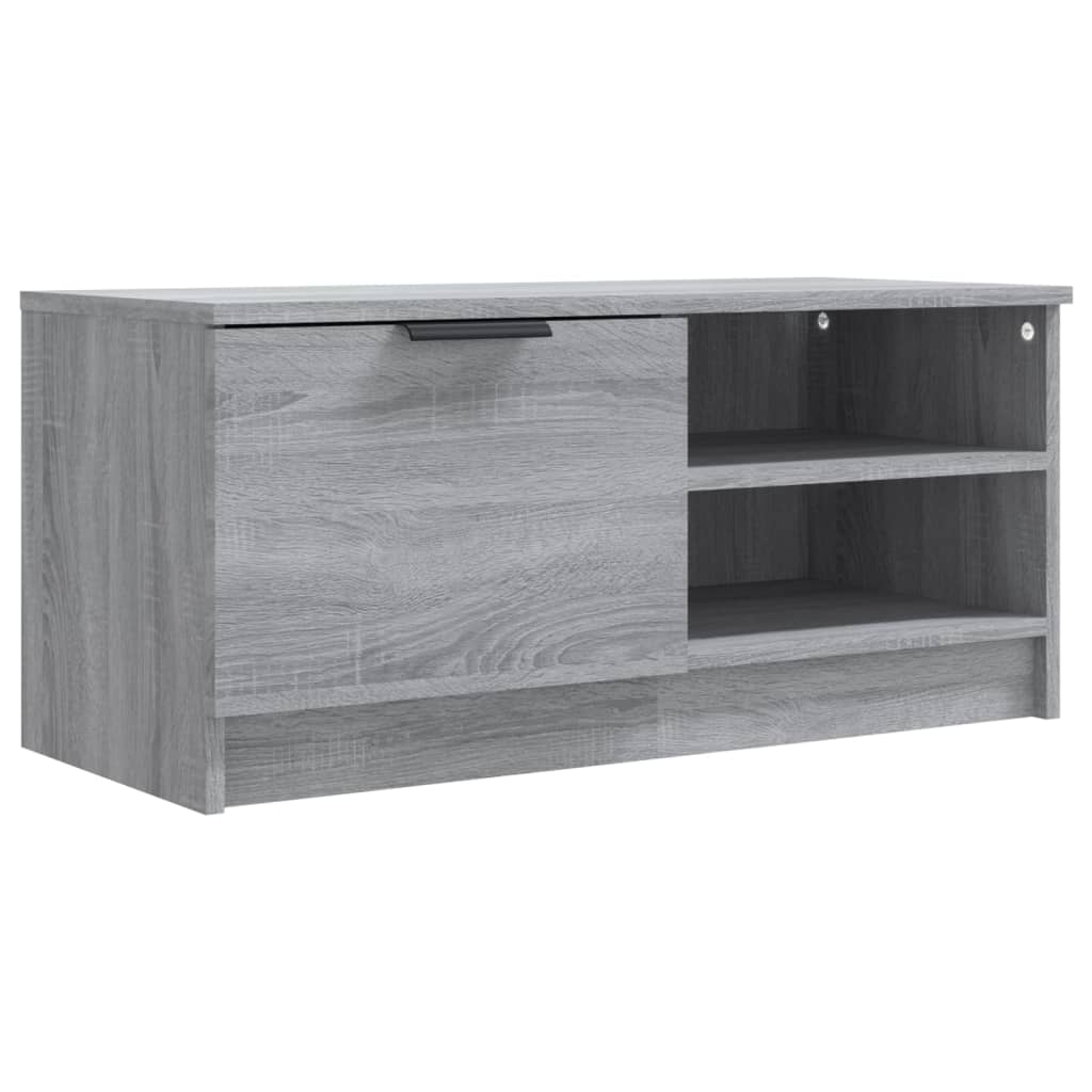 Tv-Meubelen 2 St 80X35X36,5 Cm Bewerkt Hout Grijs Sonoma Eiken