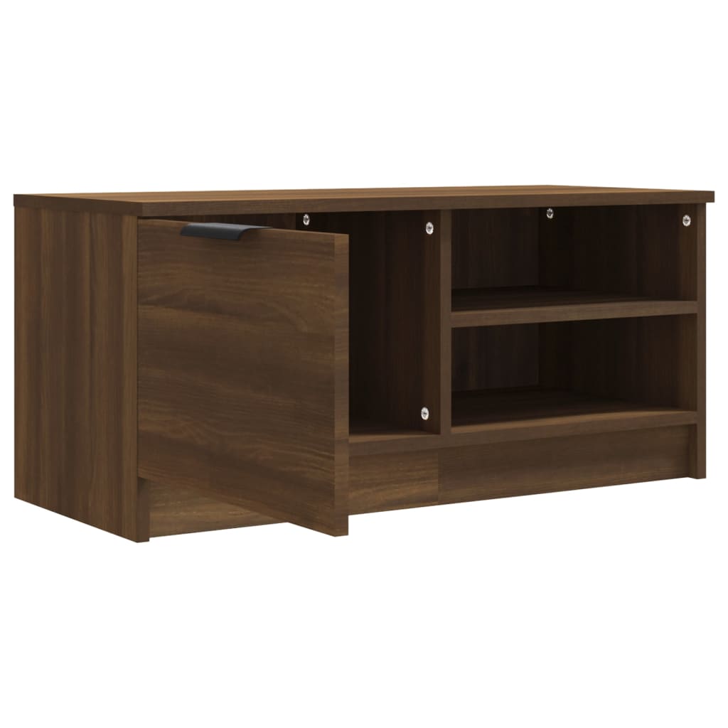 Tv-Meubelen 2 St 80X35X36,5 Cm Bewerkt Hout Bruineikenkleurig