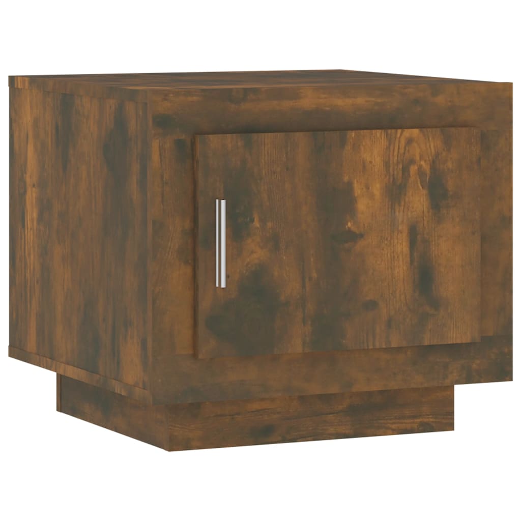 Salontafel 51X50X45 Cm Bewerkt Hout Gerookt Eikenkleurig
