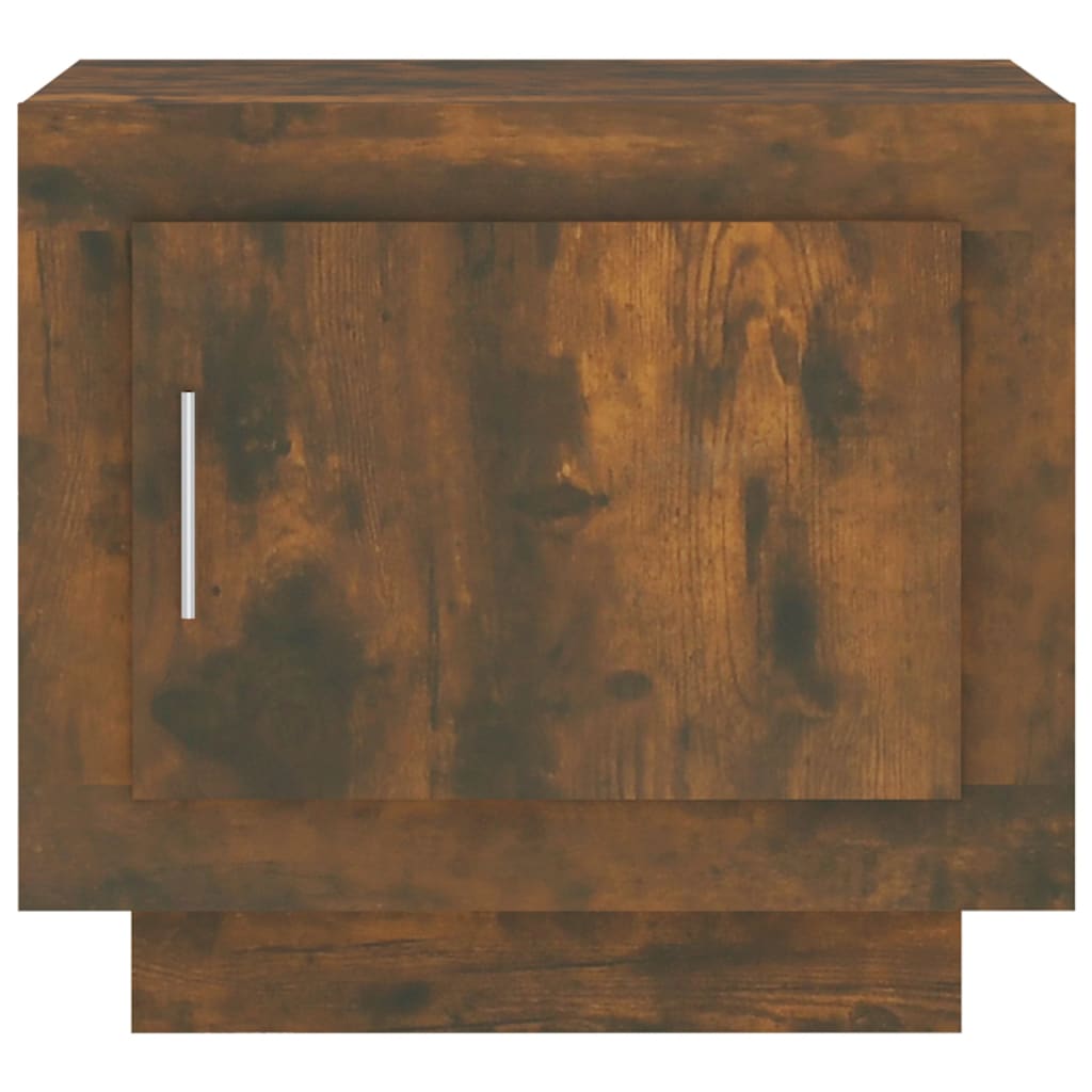 Salontafel 51X50X45 Cm Bewerkt Hout Gerookt Eikenkleurig