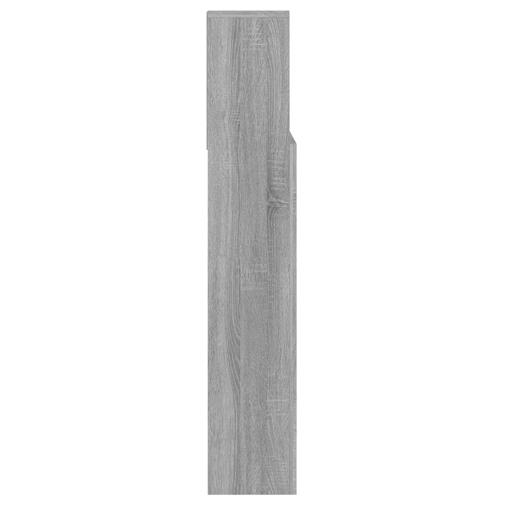Hoofdbordkast 140X19X103,5 Cm Grijs Sonoma Eikenkleurig
