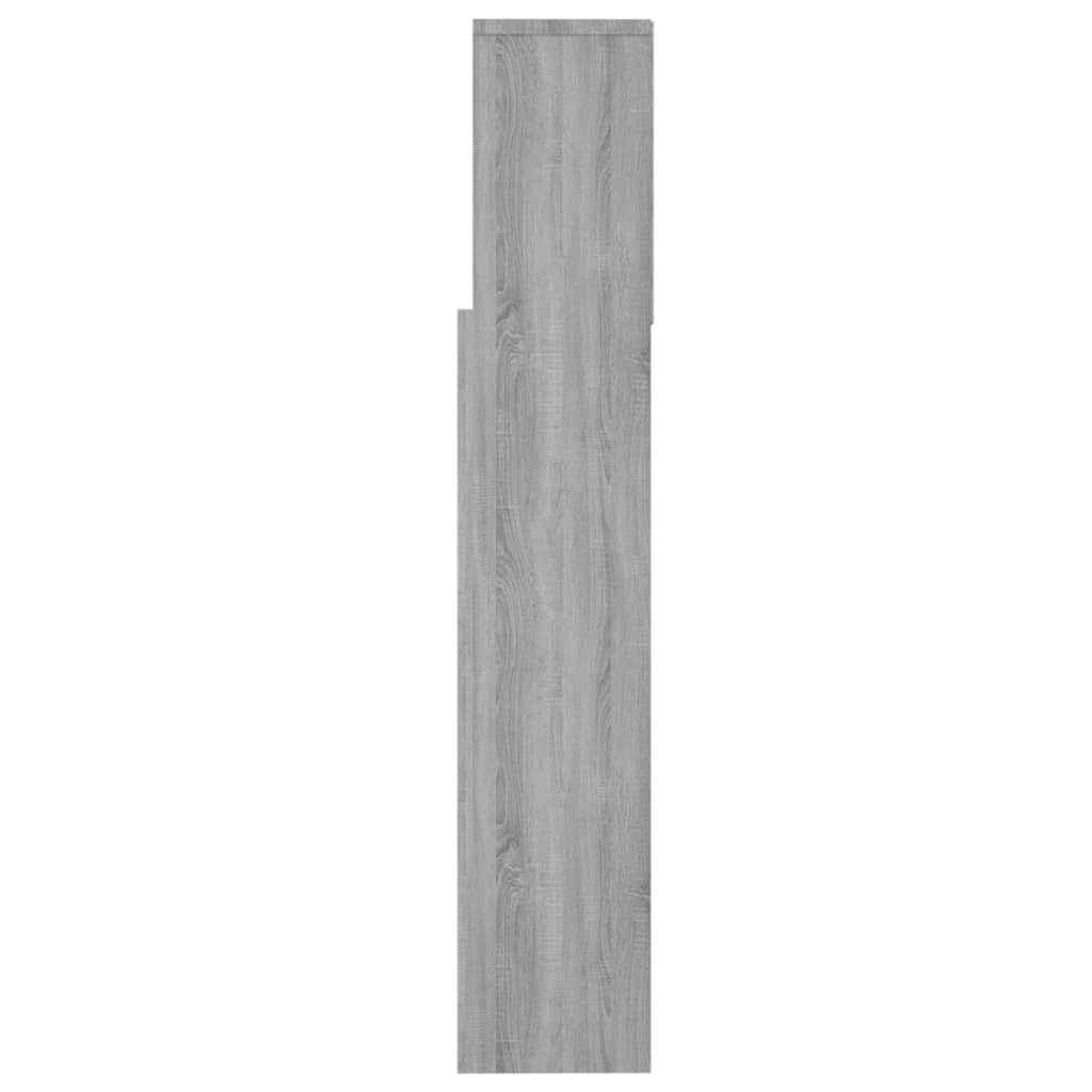 Hoofdbordkast 160X19X103,5 Cm Grijs Sonoma Eikenkleurig