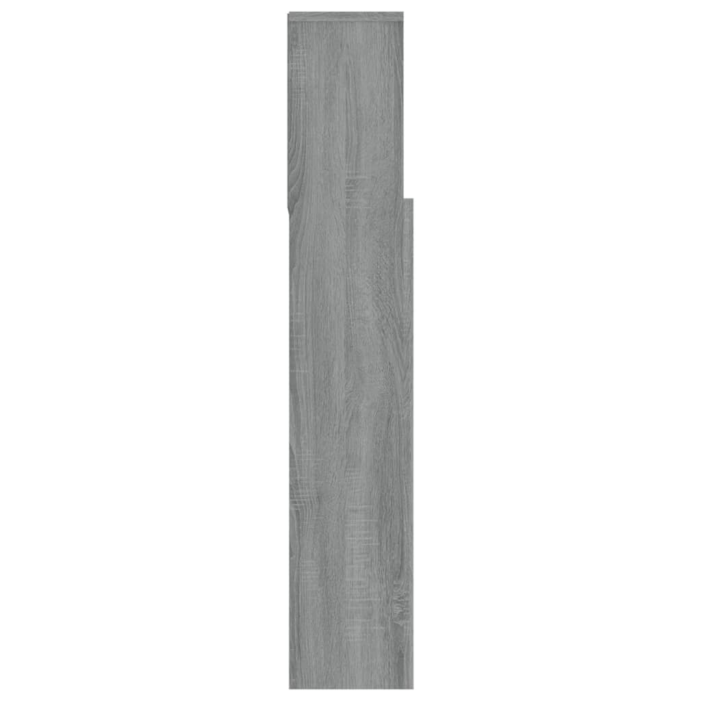 Hoofdbordkast 180X19X103,5 Cm Grijs Sonoma Eikenkleurig