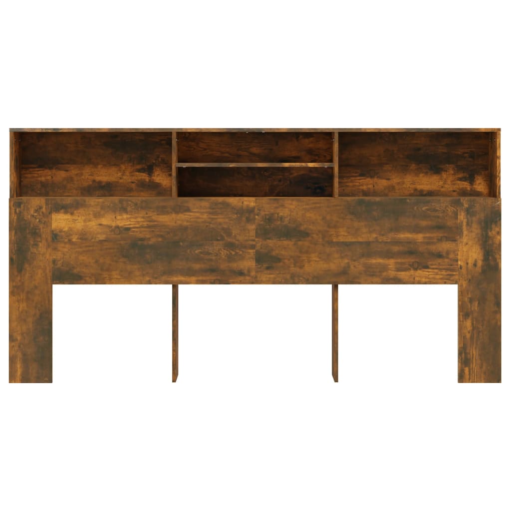 Hoofdbordkast 200X19X103,5 Cm Gerookt Eikenkleurig