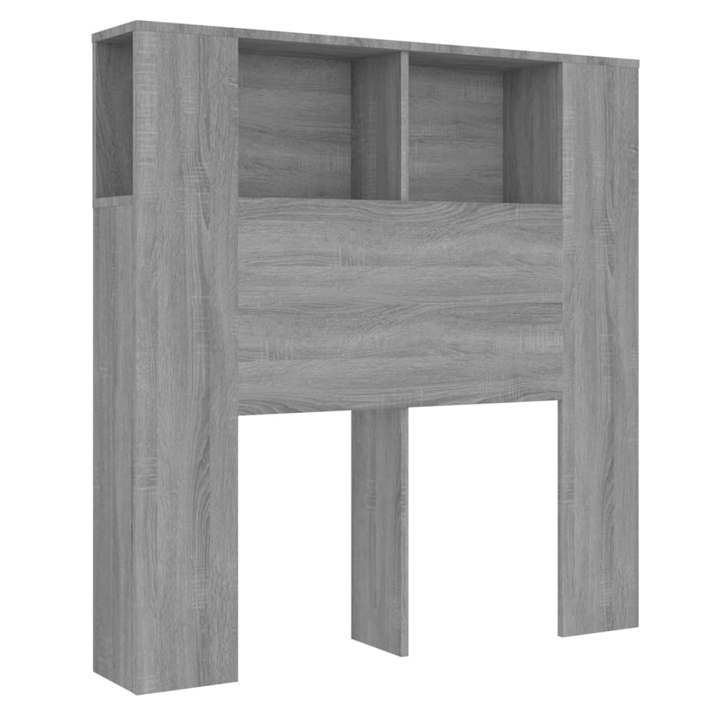 Hoofdbordkast 100X18,5X104,5 Cm Grijs Sonoma Eikenkleurig