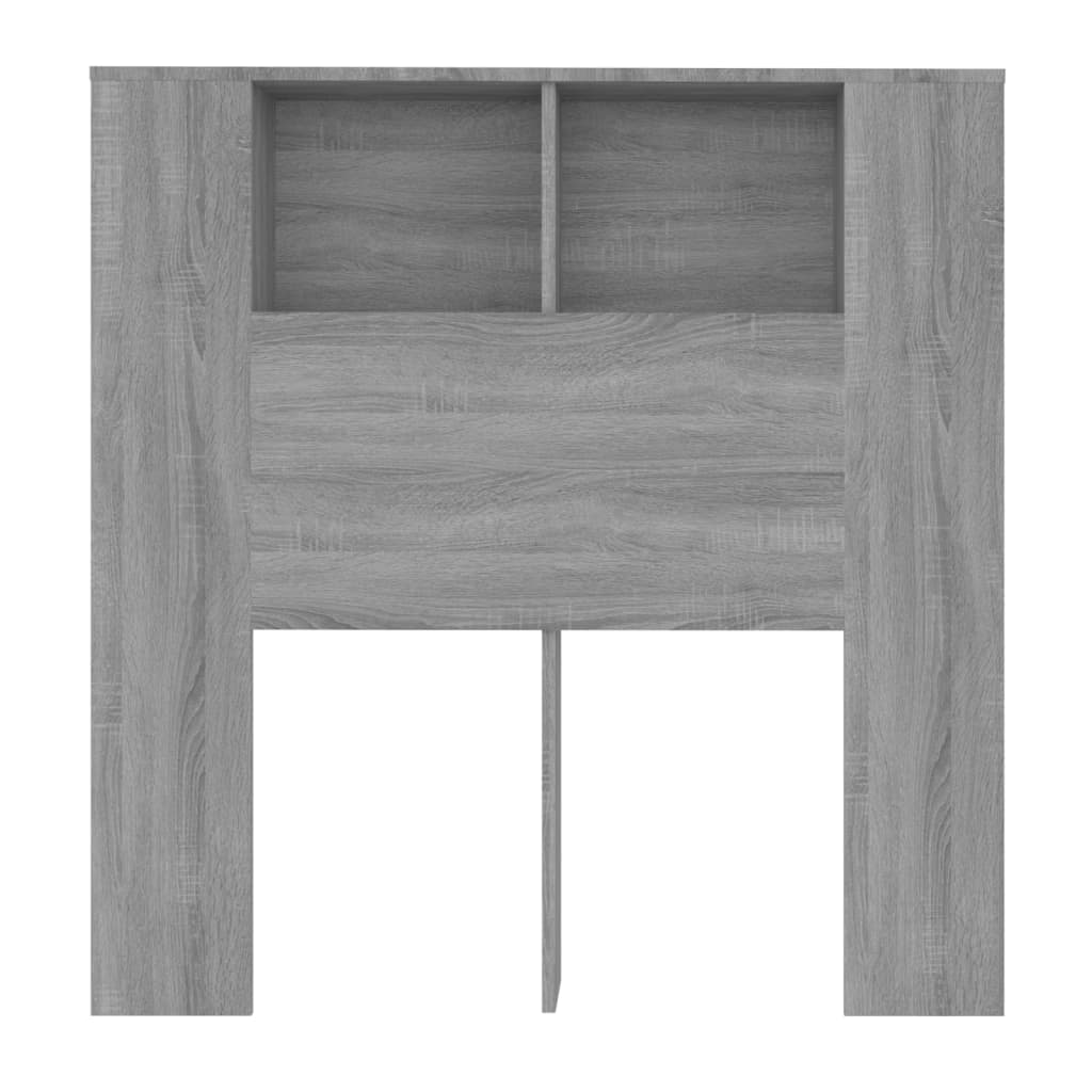 Hoofdbordkast 100X18,5X104,5 Cm Grijs Sonoma Eikenkleurig