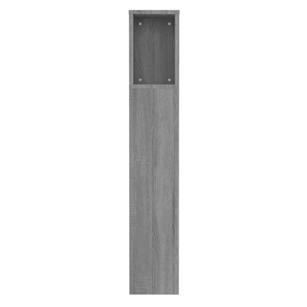 Hoofdbordkast 100X18,5X104,5 Cm Grijs Sonoma Eikenkleurig