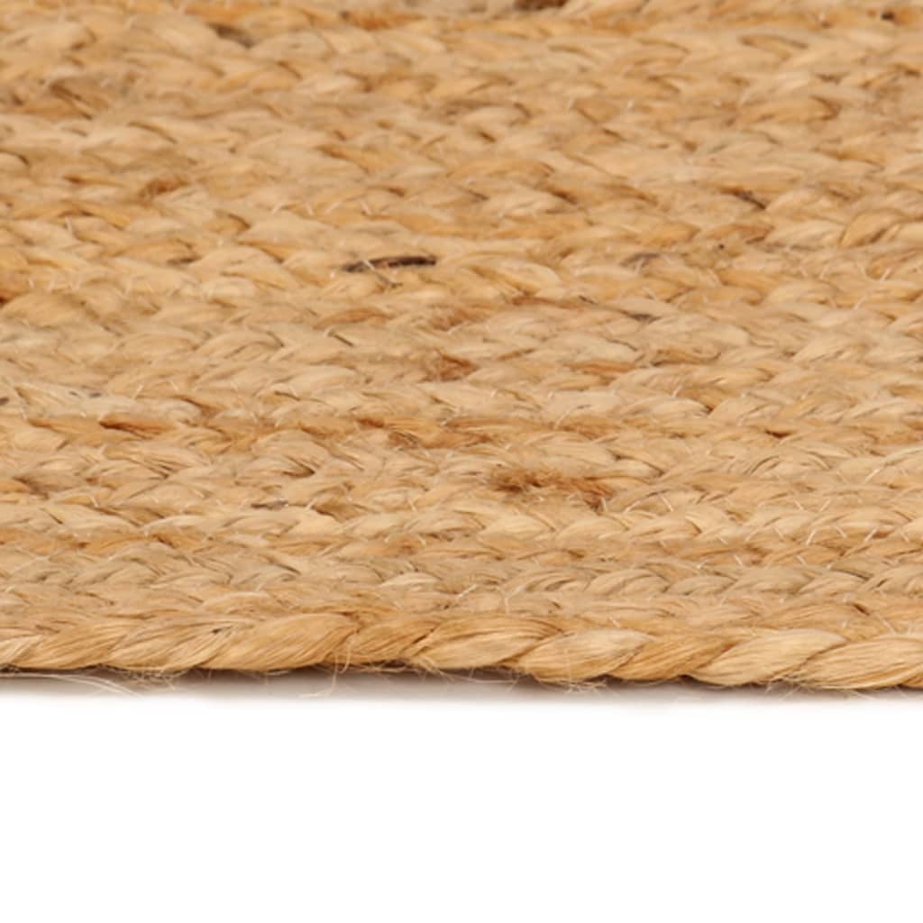 Tapijt Rond 210 Cm Gevlochten Jute