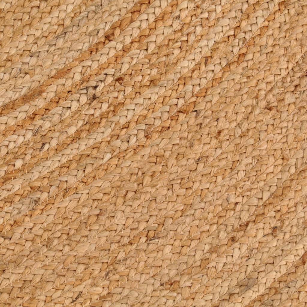 Tapijt Rond 210 Cm Gevlochten Jute
