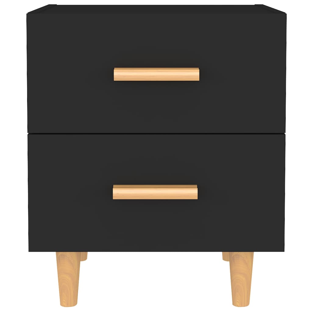Nachtkastjes 2 St 40X35X47,5 Cm Zwart