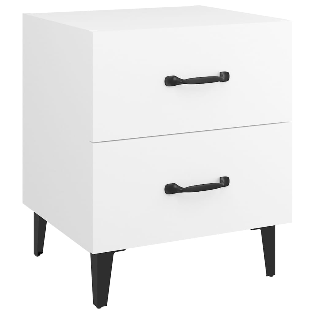 Nachtkastjes 2 St 40X35X47,5 Cm Wit