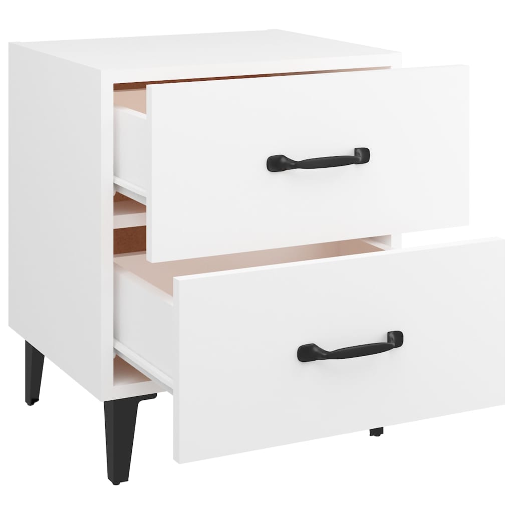 Nachtkastjes 2 St 40X35X47,5 Cm Wit