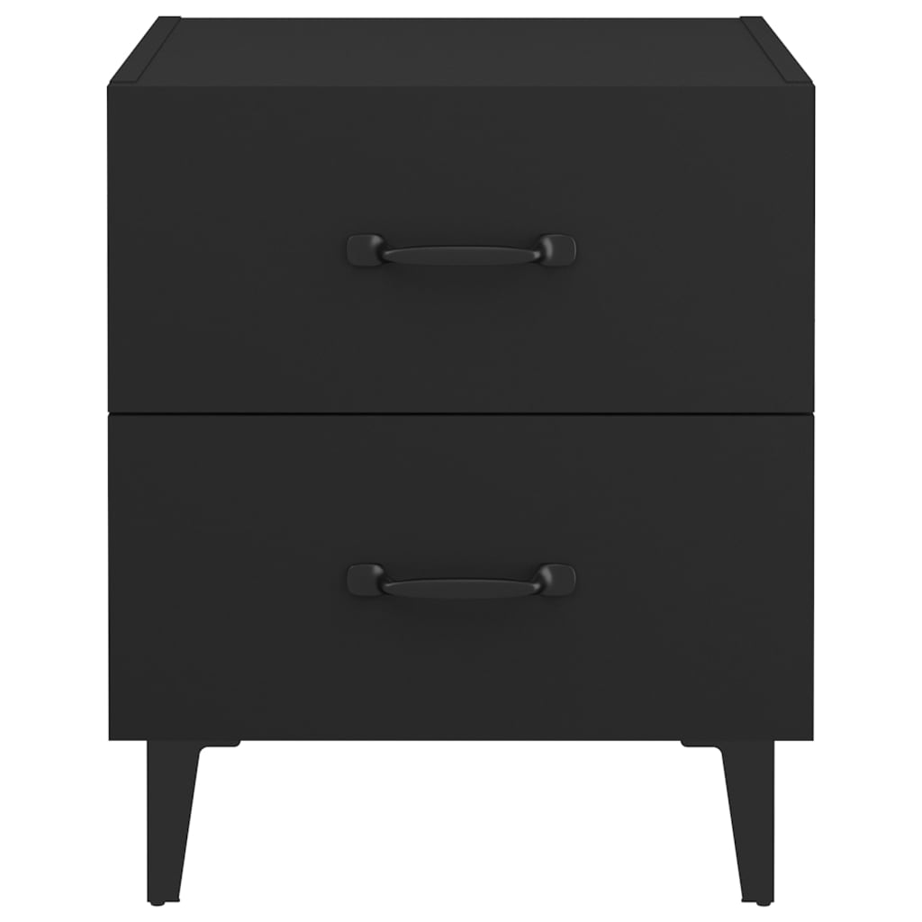 Nachtkastjes 2 St 40X35X47,5 Cm Zwart