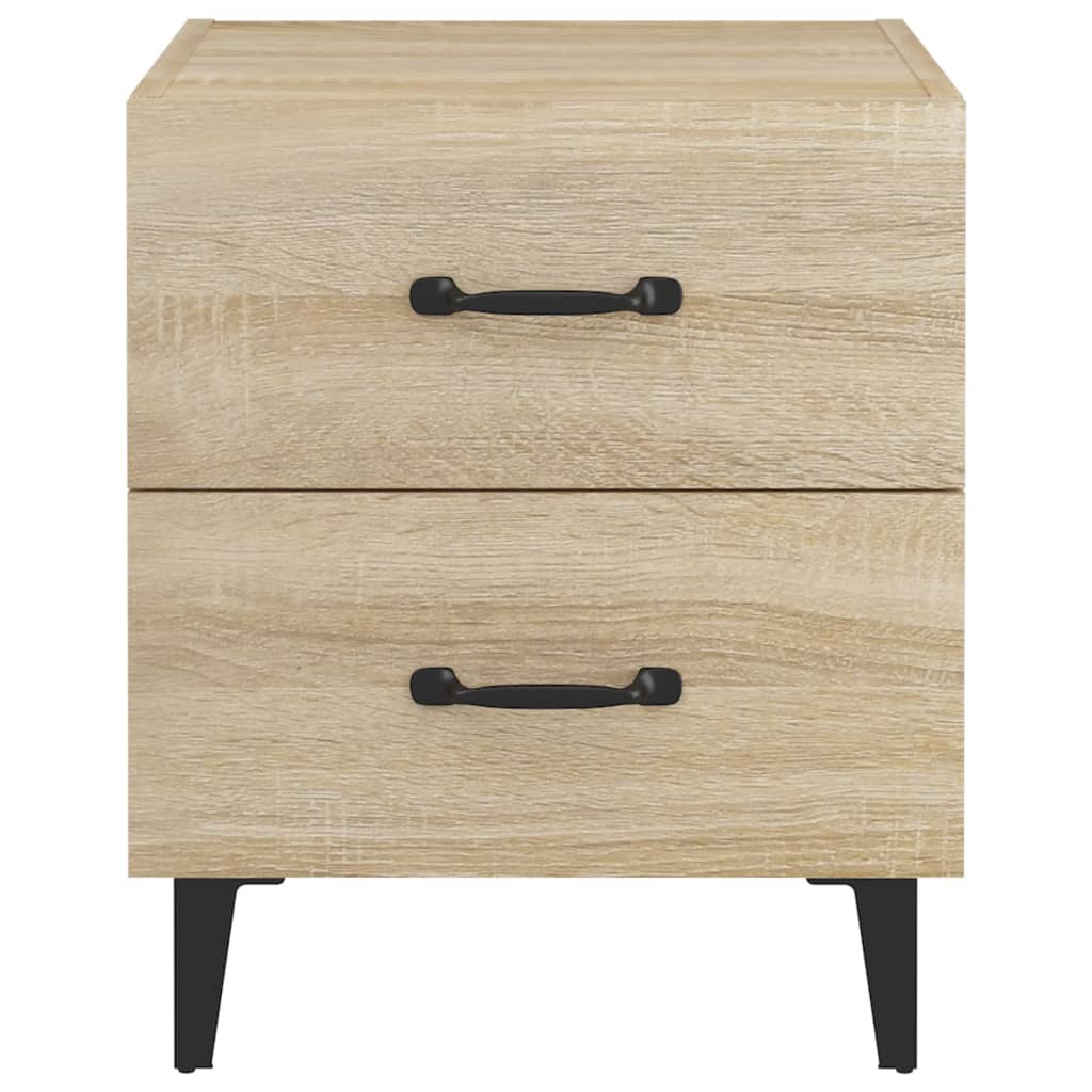 Nachtkastjes 2 St 40X35X47,5 Cm Sonoma Eikenkleurig