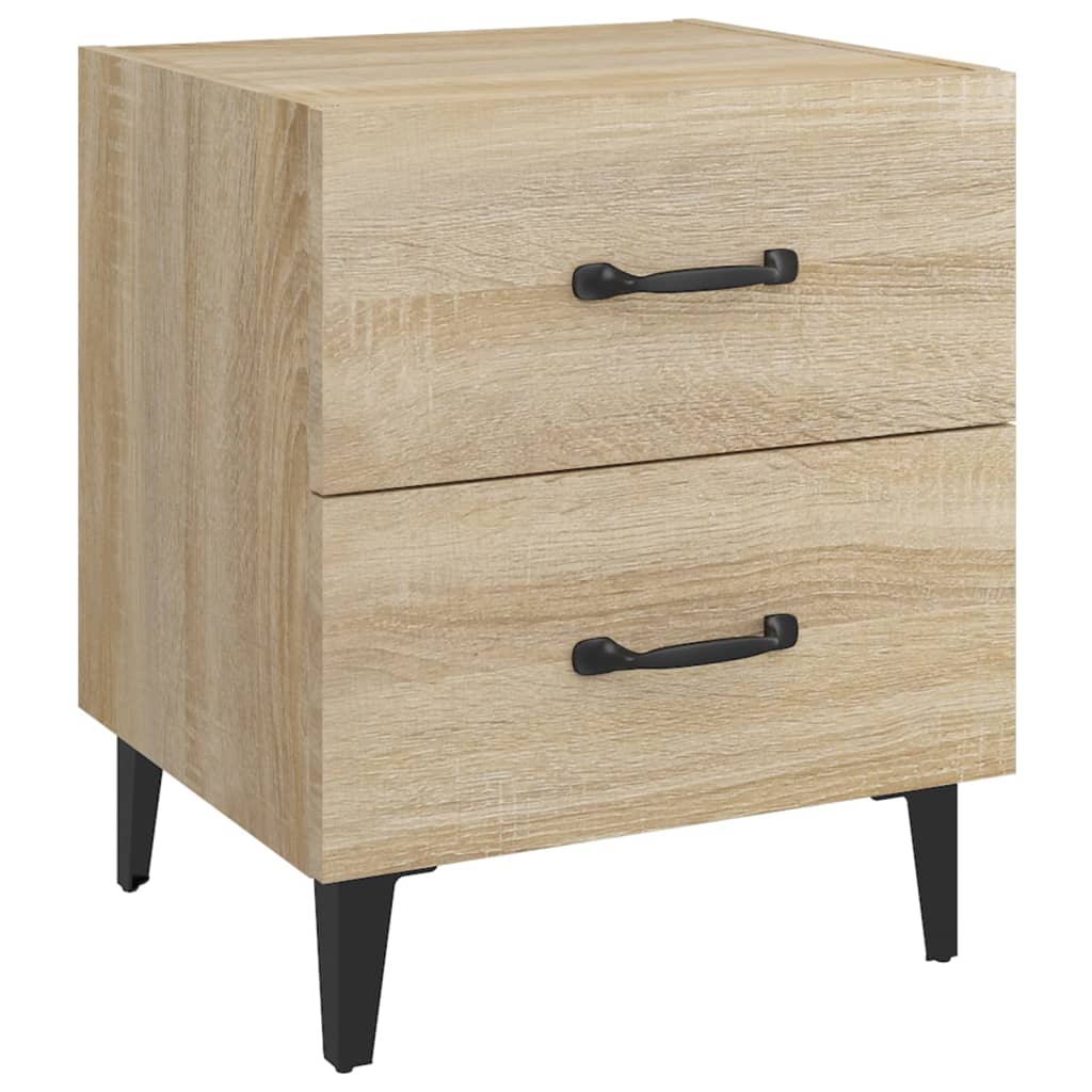 Nachtkastjes 2 St 40X35X47,5 Cm Sonoma Eikenkleurig