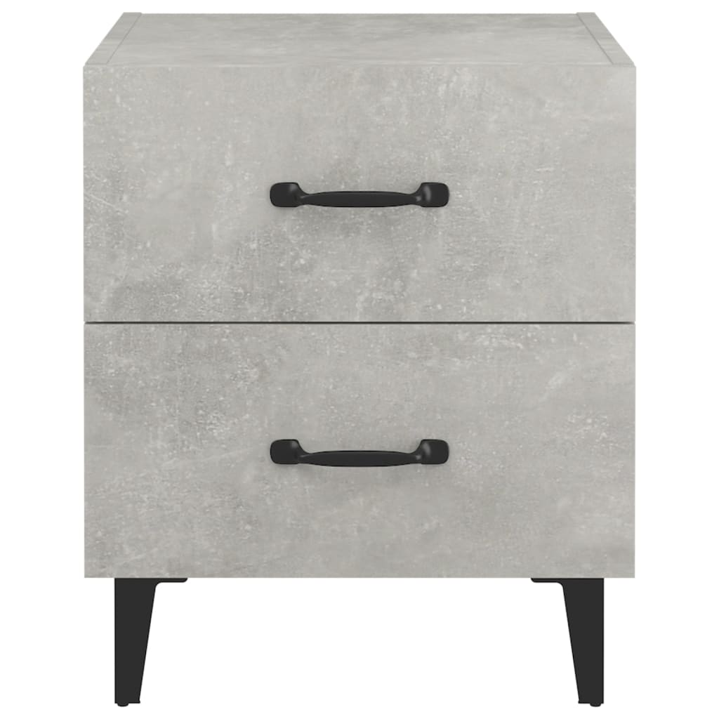 Nachtkastjes 2 St 40X35X47,5 Cm Betongrijs