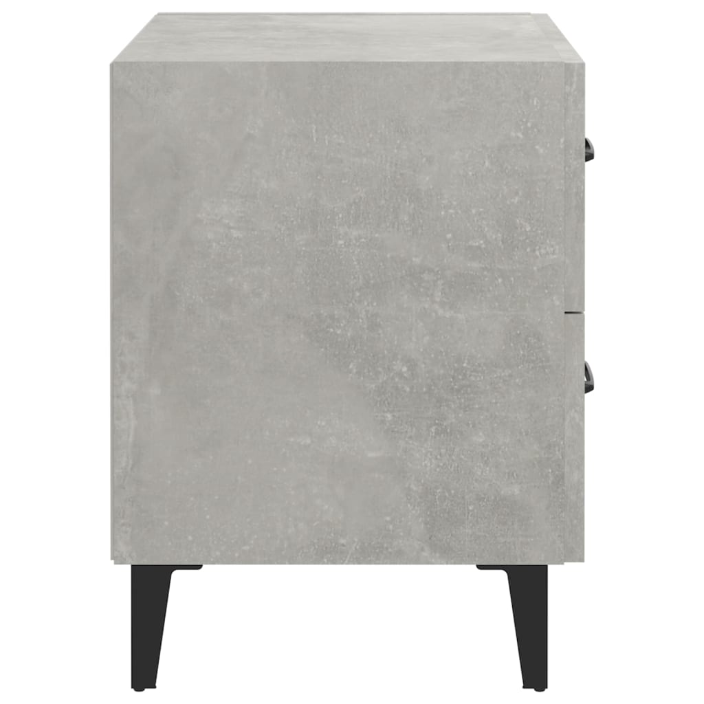 Nachtkastjes 2 St 40X35X47,5 Cm Betongrijs