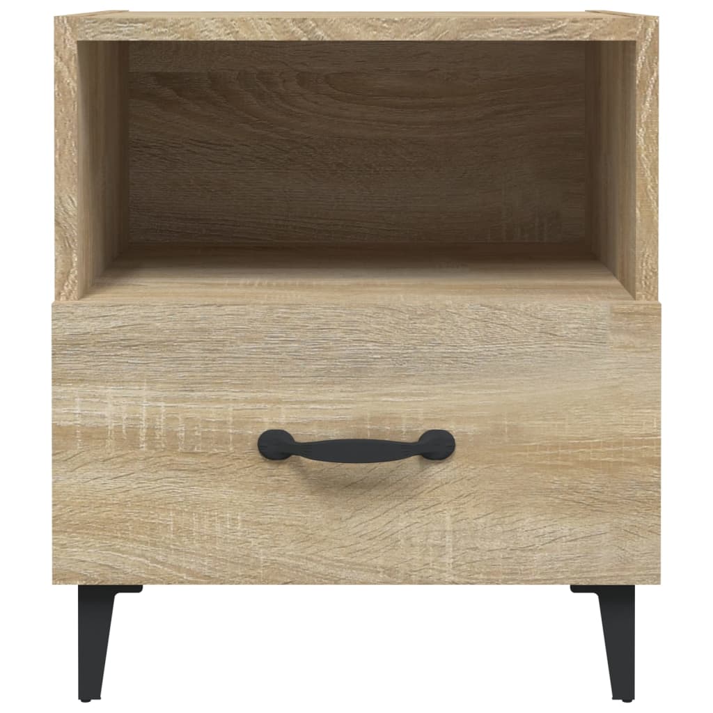Nachtkastje Bewerkt Hout Sonoma Eikenkleurig