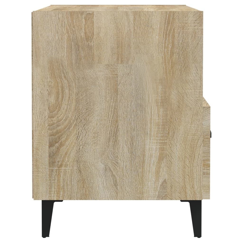Nachtkastje Bewerkt Hout Sonoma Eikenkleurig