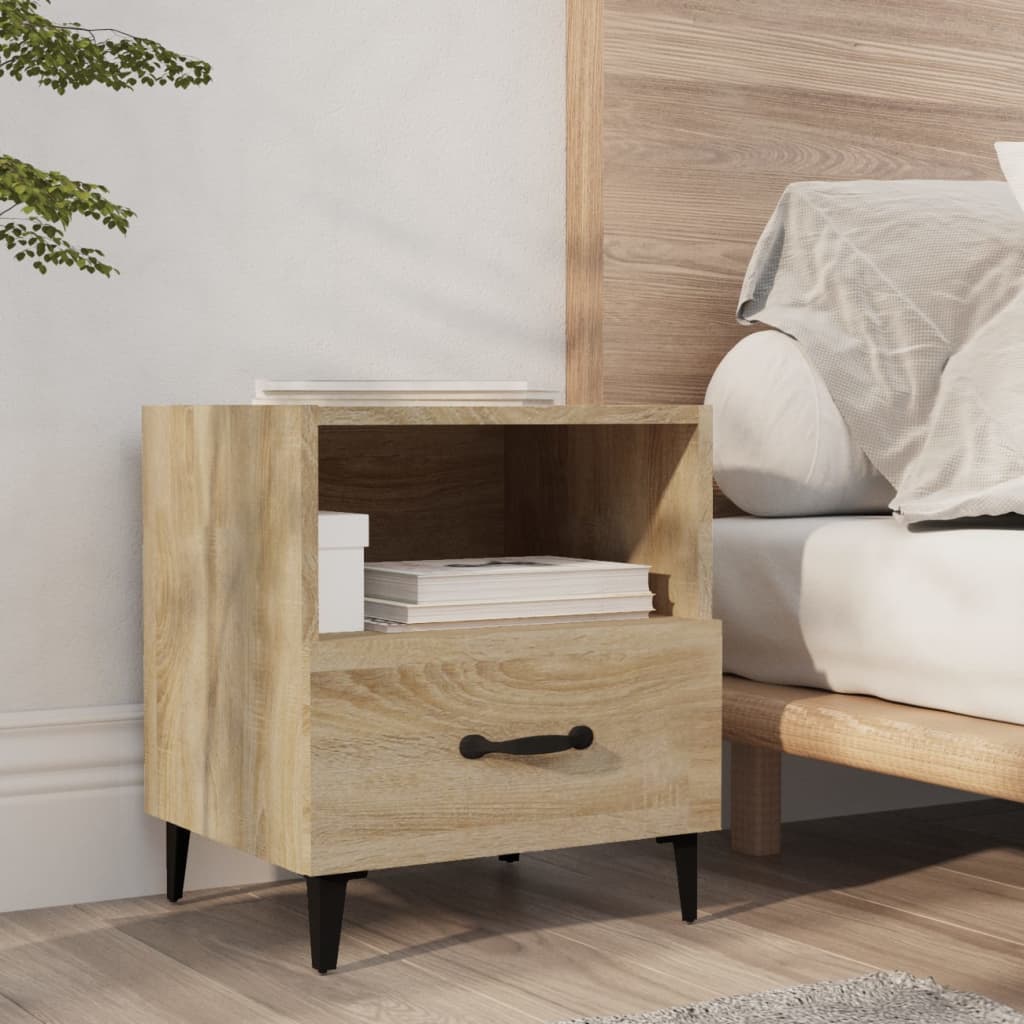 Nachtkastjes 2 St Bewerkt Hout Sonoma Eikenkleurig