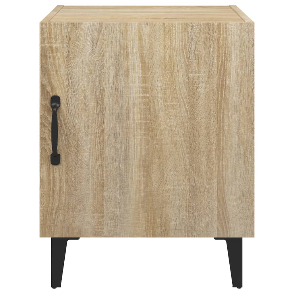 Nachtkastje Bewerkt Hout Sonoma Eikenkleurig
