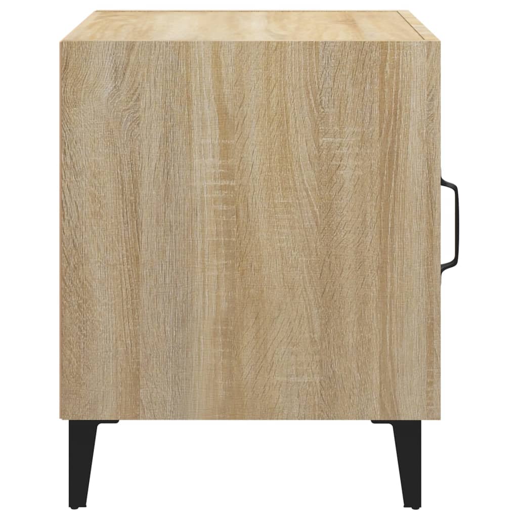Nachtkastje Bewerkt Hout Sonoma Eikenkleurig