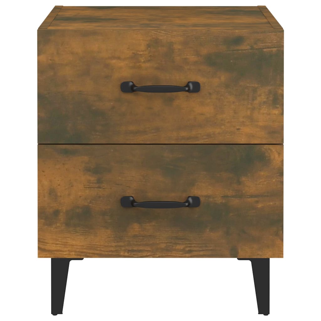 Nachtkastjes 2 St 40X35X47,5 Cm Gerookt Eikenkleurig