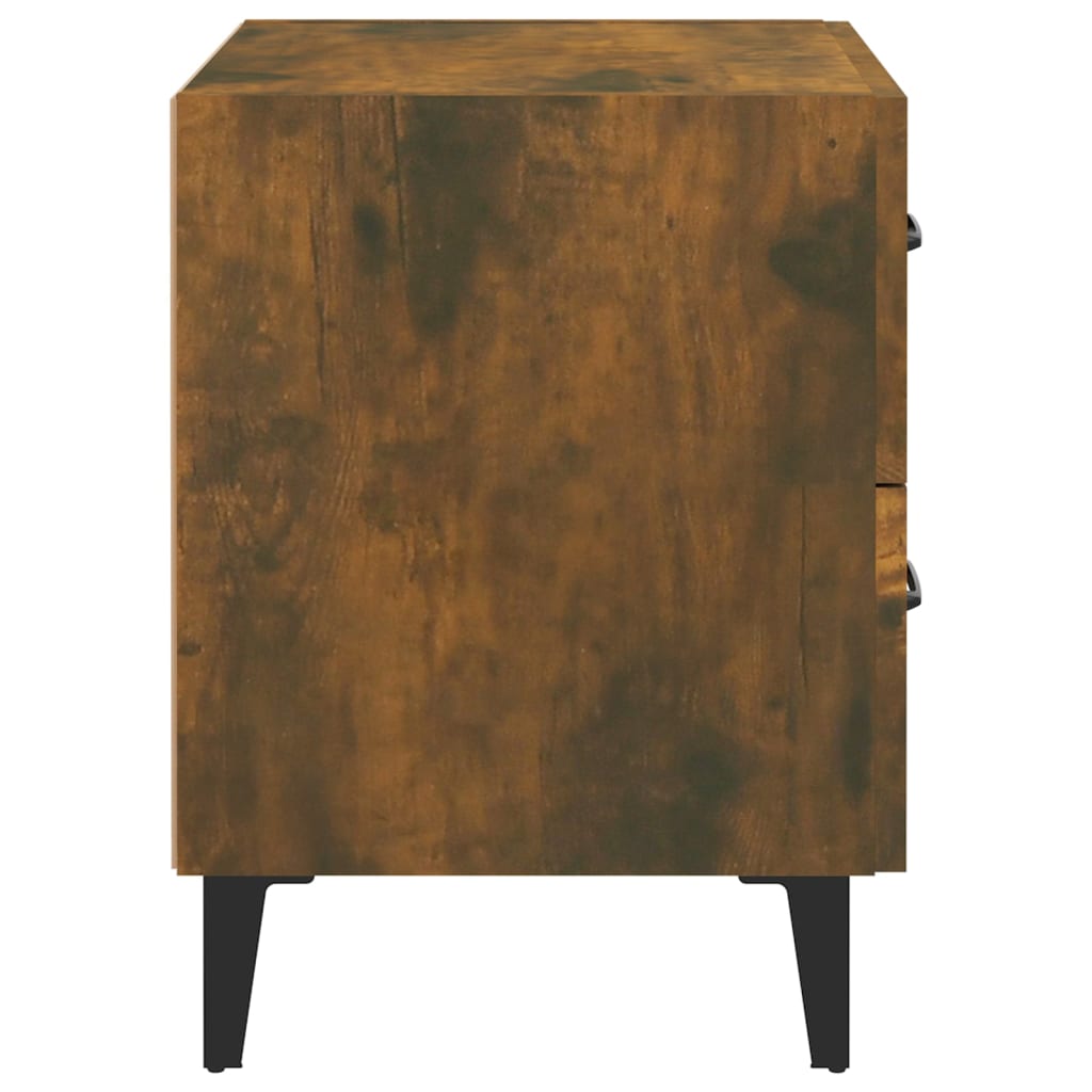 Nachtkastjes 2 St 40X35X47,5 Cm Gerookt Eikenkleurig