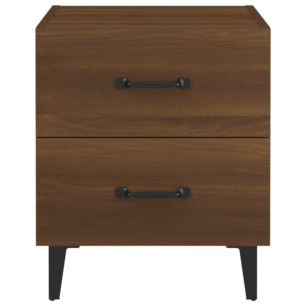 Nachtkastjes 2 St 40X35X47,5 Cm Bruineikenkleurig